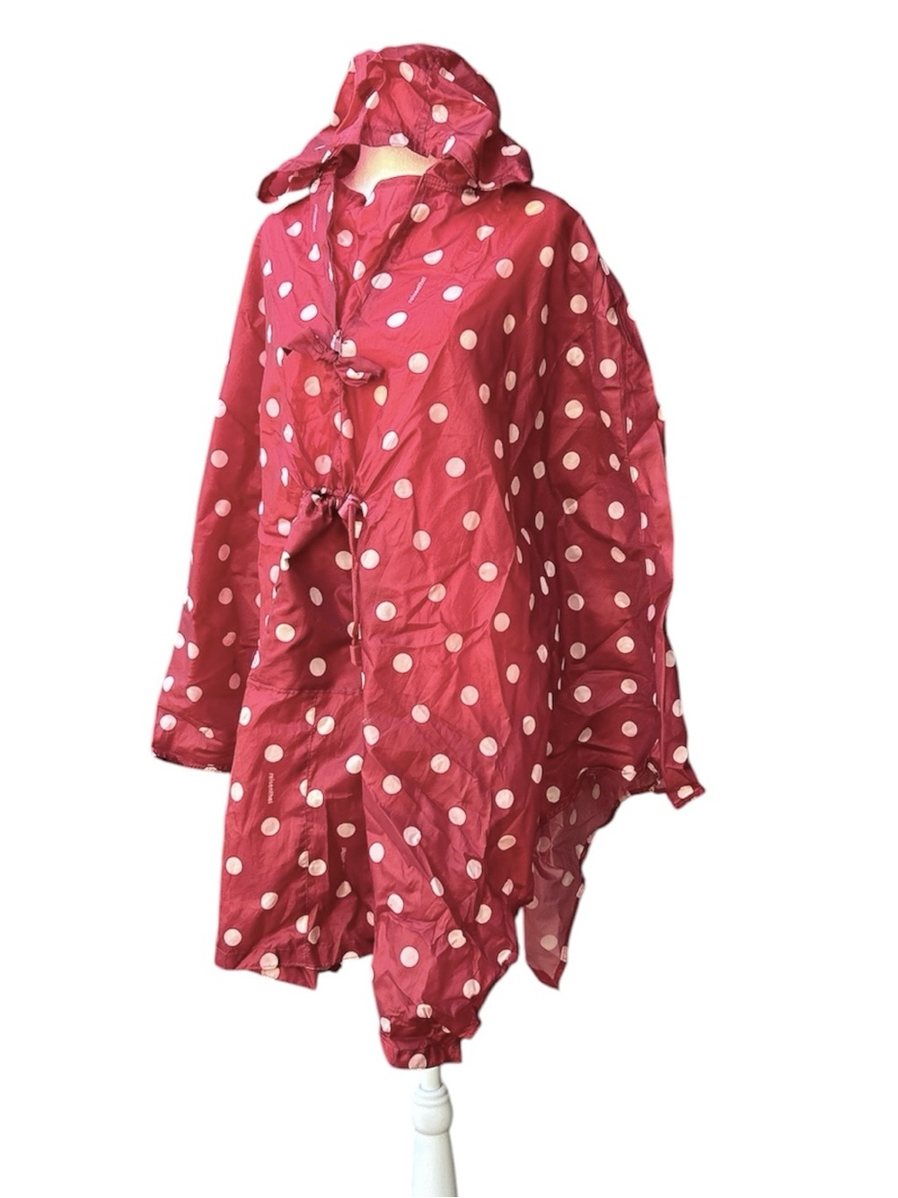 Reisenthel Raincoat Poncho Red White Polka Dots